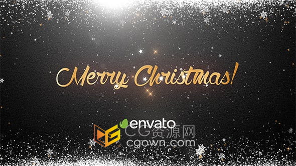 AE模板-闪光星星粒子动画背景节日贺卡展示大气奢侈品公司庆祝活动晚会开场白