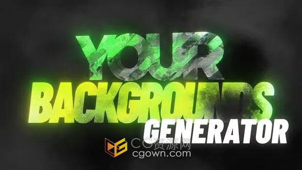 AE模板-抽象渐变图案高科技模糊背景素材制作工具