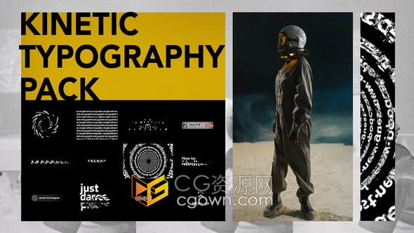 AE模板-创意动力学排版标题非常适合社交媒体和视频