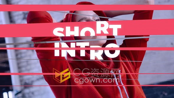 现代节奏感vlog短视频介绍开场白-AE模板