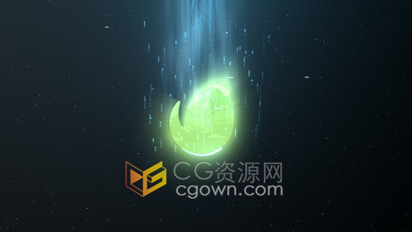 科技感大气能量条撞击演绎耀斑粒子标志动画媒体频道开场介绍片头-AE模板