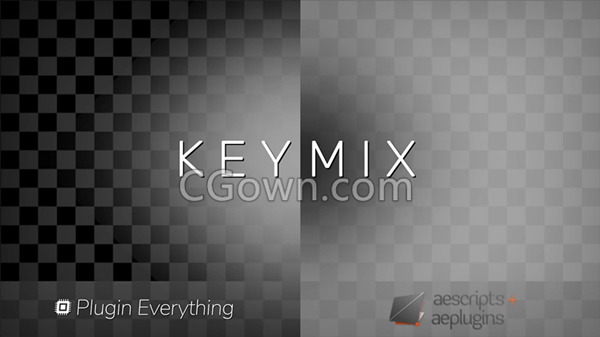 AE插件KeyMix v1.0.1安装可以多遮罩蒙板控制抠像助手工具下载
