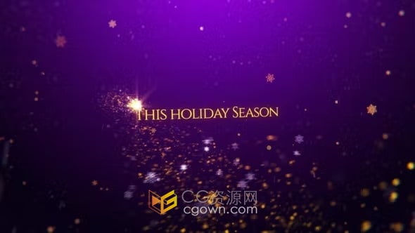 2022 Christmas圣诞节祝福视频动画制作-AE模板