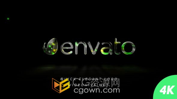 4K快速飞行彩色耀斑粒子标志LOGO片头-AE模板