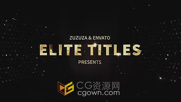 魅力豪华金色波浪粒子颁奖典礼公司年会活动开场视频-AE模板