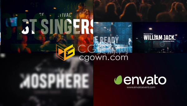 商务会议项目宣传音乐活动预告演讲介绍幻灯片-AE模板下载