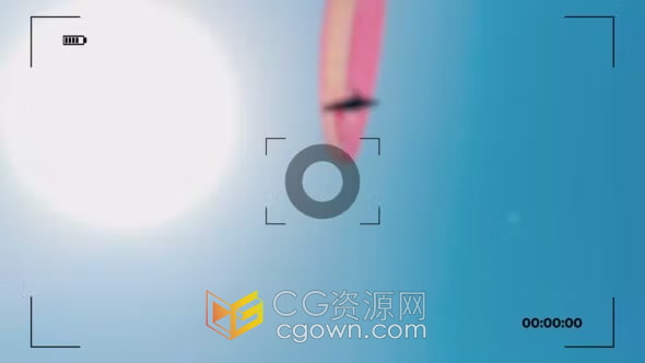 10组摄像机取景框快门拍摄转场过渡效果动画-AE模板下载