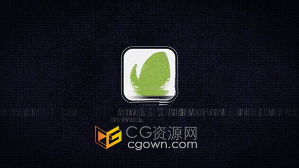 AE模板-抽象线条图形Glitch故障动画标志LOGO
