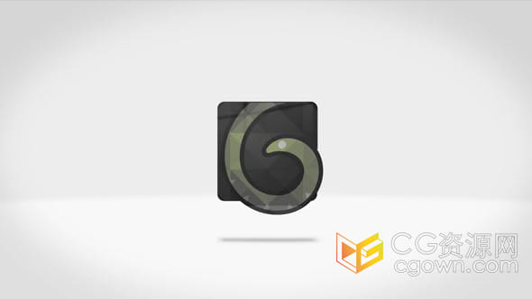 AE模板-简单翻转动画制作企业标志片头片尾Logo