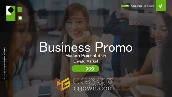 商业宣传AE模板公司幻灯片活动推广介绍视频动画
