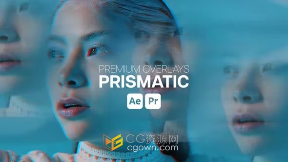 AE与PR模板下载高级叠加棱镜效果制作时尚渐变视频滤镜特效