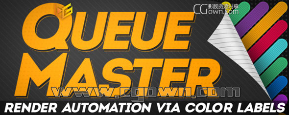 AE脚本QueueMaster v1.13自动化渲染队列管理工具