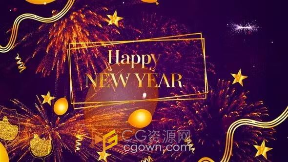 AE模板-节日庆典新年晚会开幕式公司周年庆晚会派对开场视频