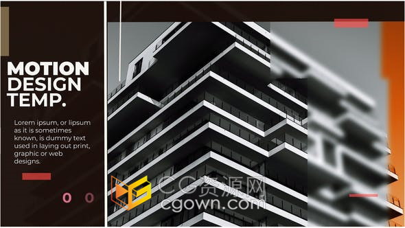 优雅多功能房地产开发企业建筑公司酒店广告设计公司幻灯片-AE模板