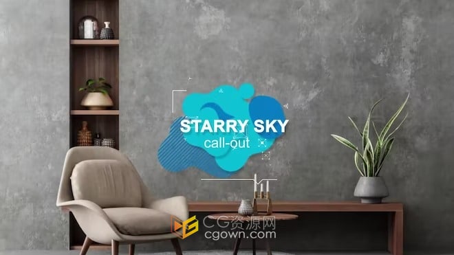 12个创意动画文本视频字幕Call Out-AE模板免费下载