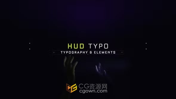AE科技元素模板-270个HUD排版和视频元素15个预设概念场景