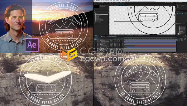 使用Motion Graphics对AE中的徽标进行动画处理-AE教程