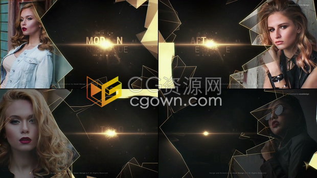 公司年会活动屏幕宣传视频开场员工卓越奖项典礼大气介绍动画-AE模板下载
