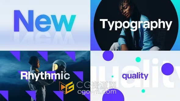 创建现代时尚多彩介绍视频宣传片头动画制作-AE模板