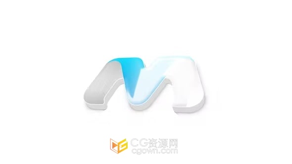 4K分辨率立体生长挤压标志动画含方形垂直版LOGO-AE模板