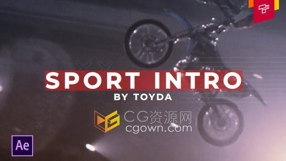 体育运动宣传片介绍锻炼培训开场动感视频效果-AE模板