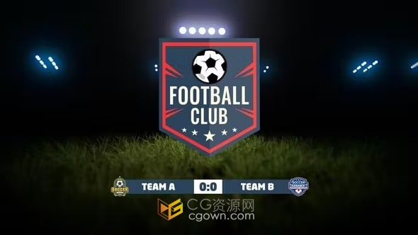 AE模板-世界杯足球比赛对战球队直播视频开场介绍体育包装