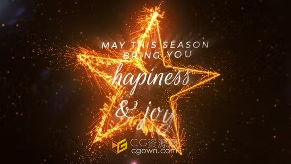 AE模板-金黄粒子四射生成魔法标题开场白颁奖晚会预告片介绍