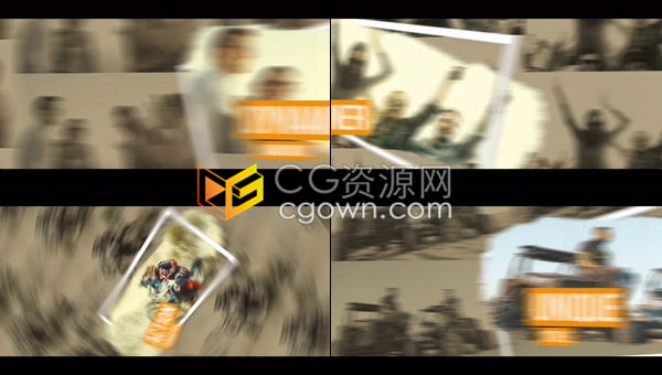 创意艺术笔刷效果现代动作视频开场白炫酷的文本动画预告片-AE模板