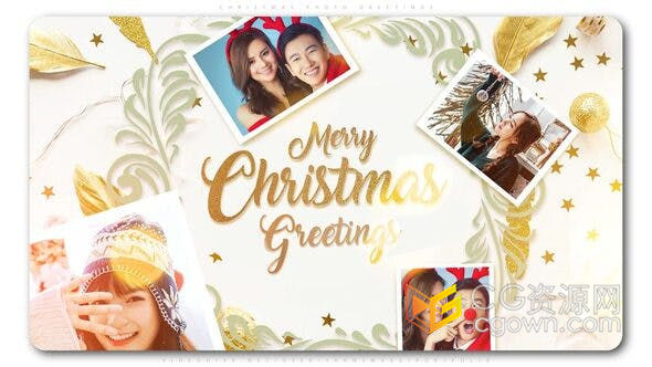 简单节日庆祝风格商场商店新年圣诞节日视频问候展示-AE模板下载