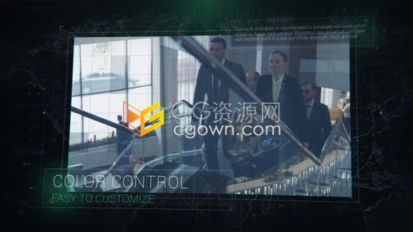 高科技数字电路世界地图背景互联网电子商务国际贸易公司宣传演示-AE模板