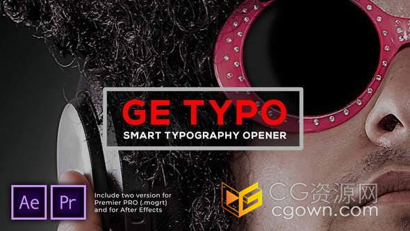 快速动态排版动画旅行博客介绍疯狂节奏音乐派对预告vlog-AE模板/PR预设