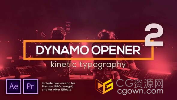 4K简约动态快闪图文开场视频体育宣传旅行秀频道介绍幻灯片-AE模板/PR预设