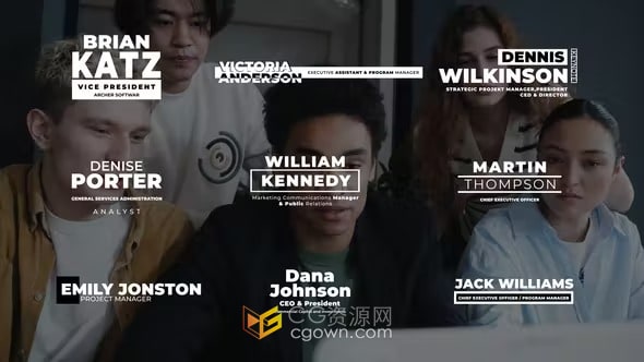 干净粗体标题Lower Thirds 3.0-AE视频字幕文字动画模板