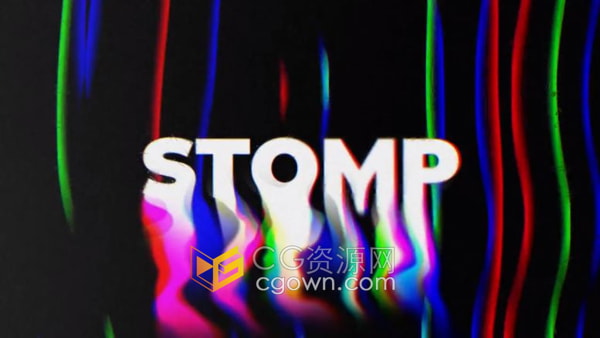 活力动感粗体文本时尚过渡效果开场白AE模板