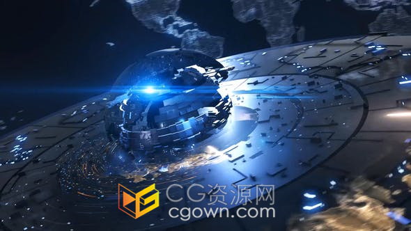 Urgent World News E3D三维新闻频道包装制作工程文件-AE模板