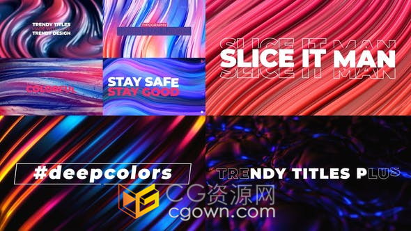 15组4K可循环动态背景视频素材创意介绍文字标题动画-AE模板