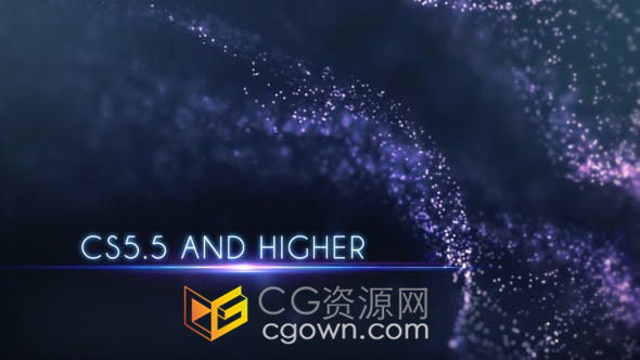 Glitch Titles华丽粒子场景动画介绍视频宣传片头电影预告-AE模板