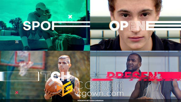 极限运动赛车活动快速体育锻炼赛事介绍宣传开场含社交垂直版本-AE模板