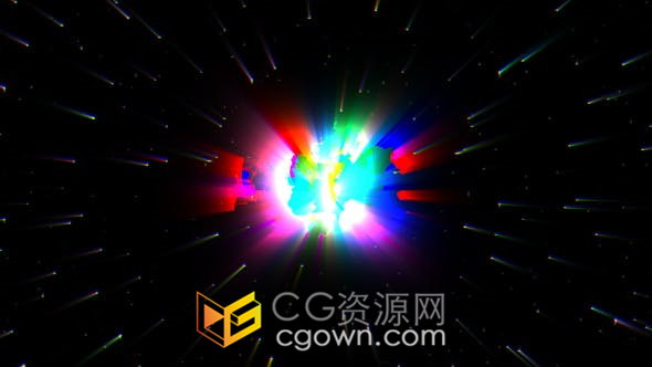 数字失真故障不良信号损坏RGB分割抽搐LOGO标志视频片头-AE模板