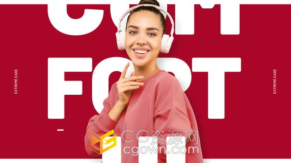 创意图文排版动画快速动态时尚宣传片头开场视频效果制作-AE模板