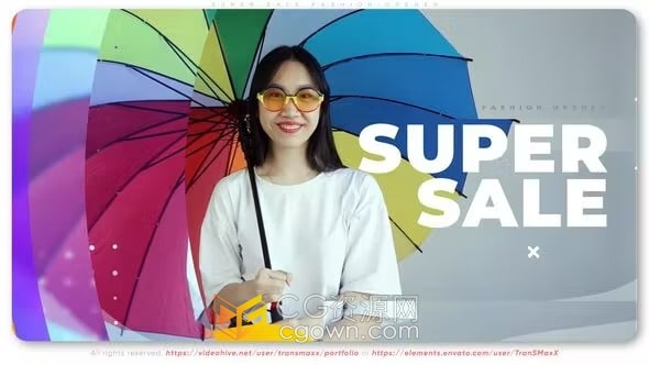 商场展示新品促销视频时尚开场动画片头-AE模板