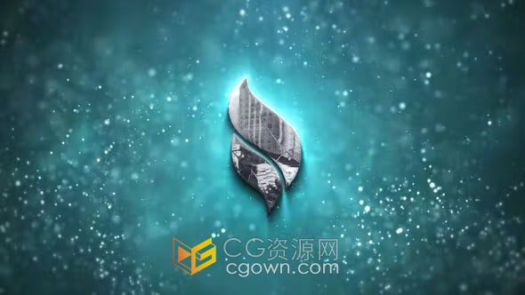 灰尘粒子特效豪华背光LOGO动画视频片头-AE模板