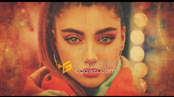 AE模板-独特艺术古风个人专辑腐蚀动画效果幻灯片