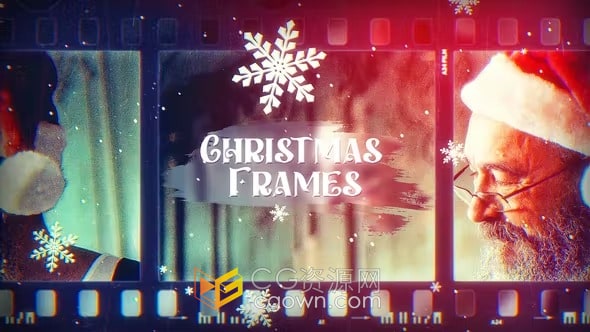 曝光电影胶片展示照片动画视频相册幻灯片-AE模板