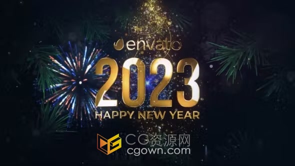 2023新年倒计时庆典活动十秒倒数开场片头视频-AE模板