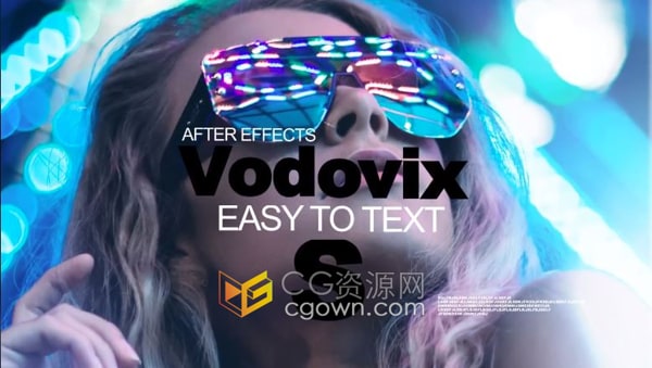 AE模板-时尚潮流风格快速动感节奏创意图文动画开场视频