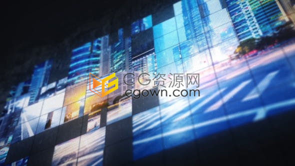 4K分辨率LED屏幕显示电影片头公司介绍品牌广告开幕节目视频-AE模板下载