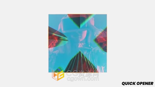 快速动态错字闪动画开场视频片头-AE模板下载