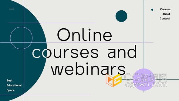 AE模板-在线远程教育平台介绍线上培训课程开场白学校广告