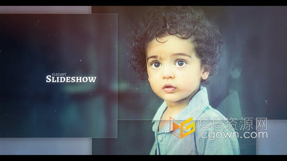 AE模板-切片转场干净透明拼接图形画面现代公司企业宣传图像视频